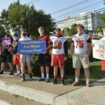 mon schools covid closure protest